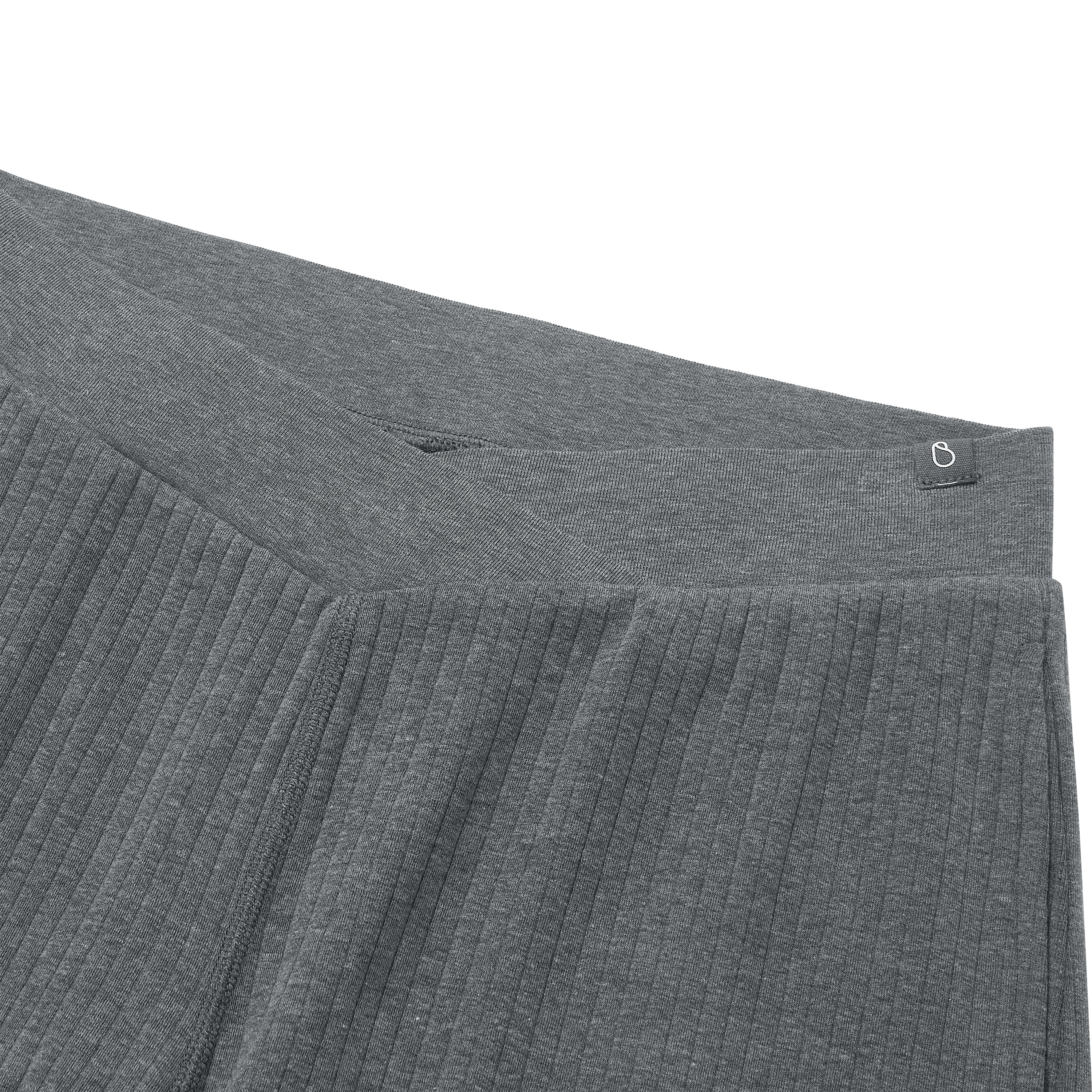 Rib Knit Wide Leg Pants