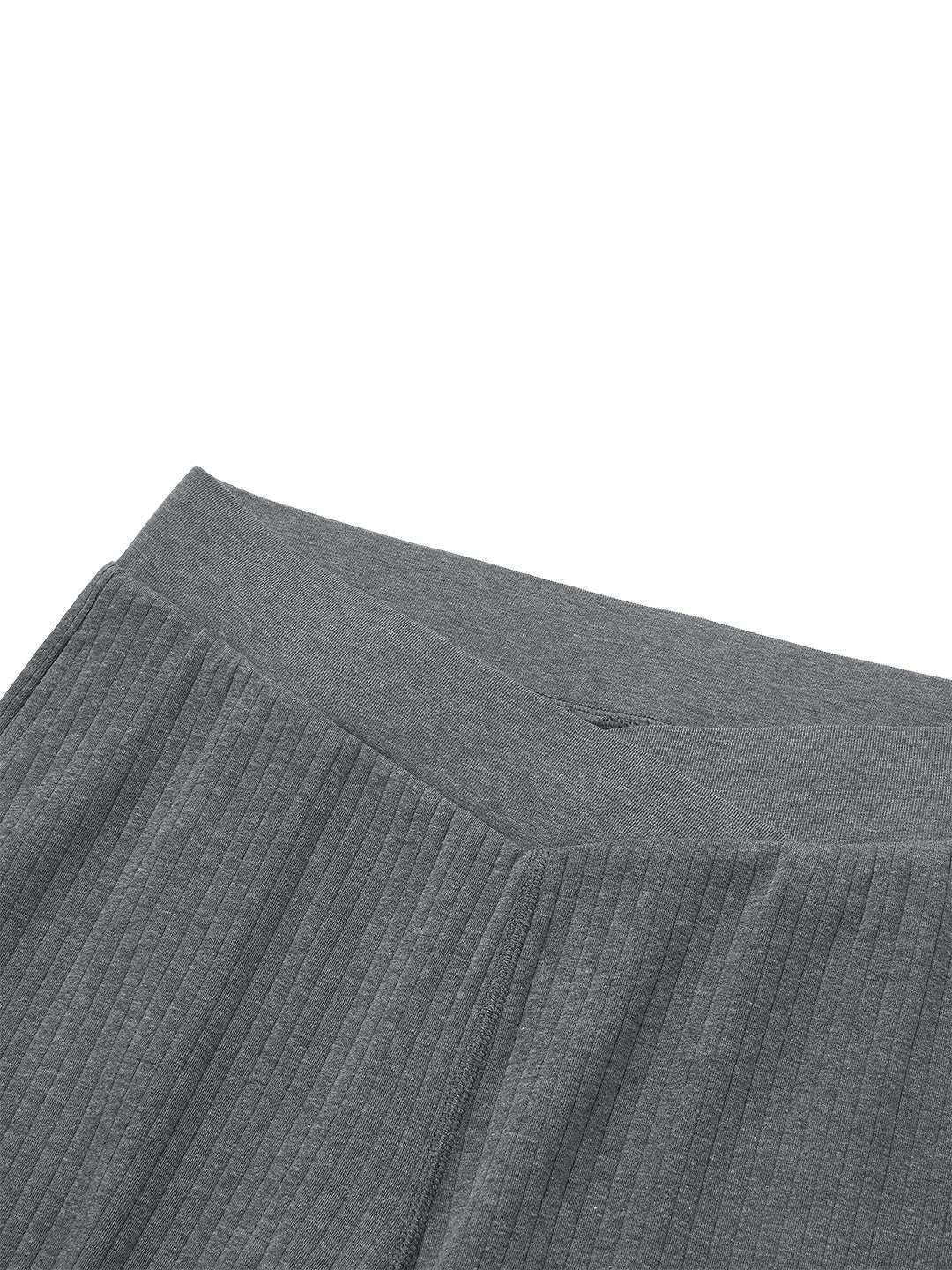 Rib Knit Women's Maternity Wide Leg Pants