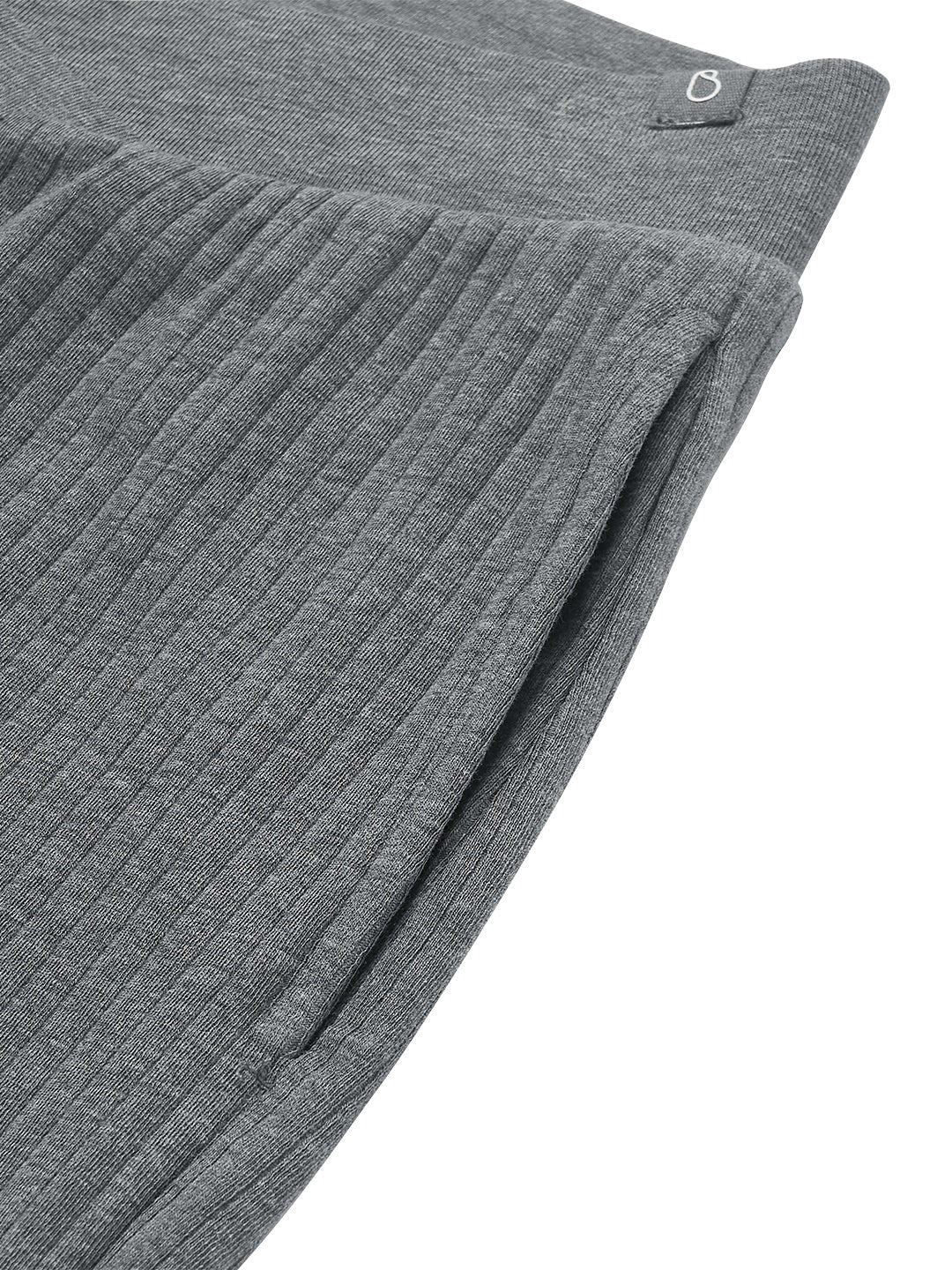 Rib Knit Women's Maternity Wide Leg Pants