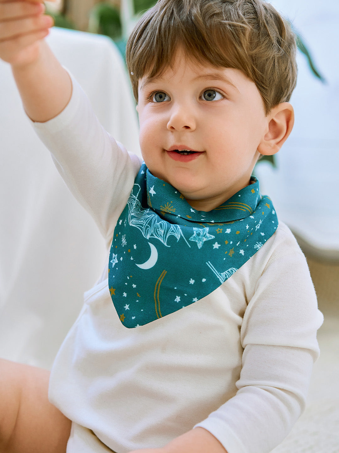 Bamboo Muslin+Terry Bibs Bandanas(2-Pack)