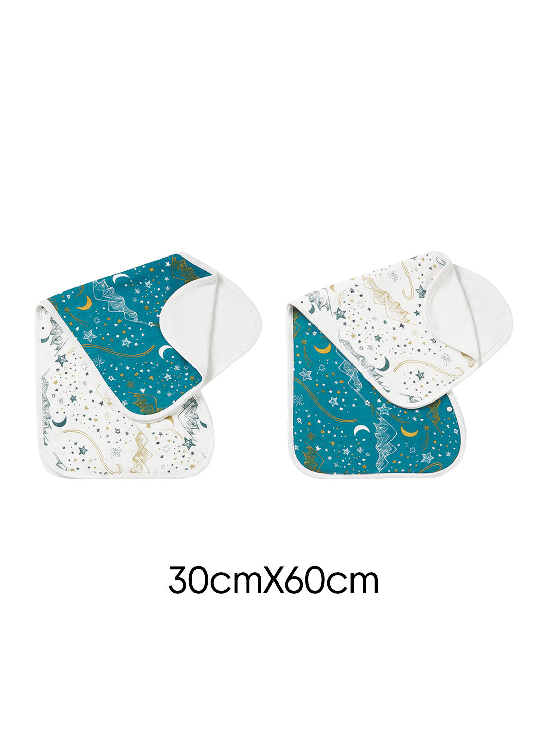 Bamboo Muslin+Terry Burp 'n Bib（2-Pack）