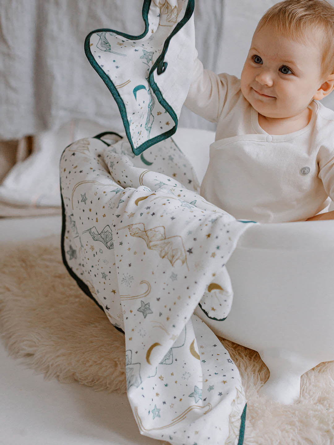 Bamboo Muslin Small Nesting Blanket