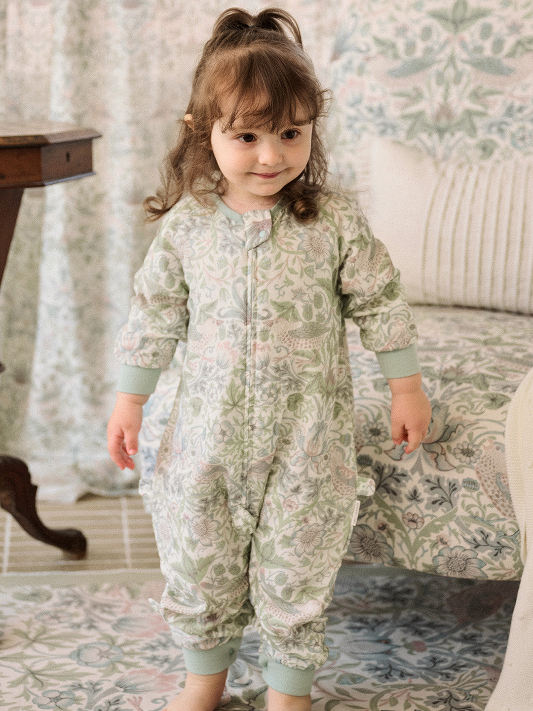 Bamboo Pima Cotton Muslin Long Sleeve Footed Sleep Bag 0.6 TOG