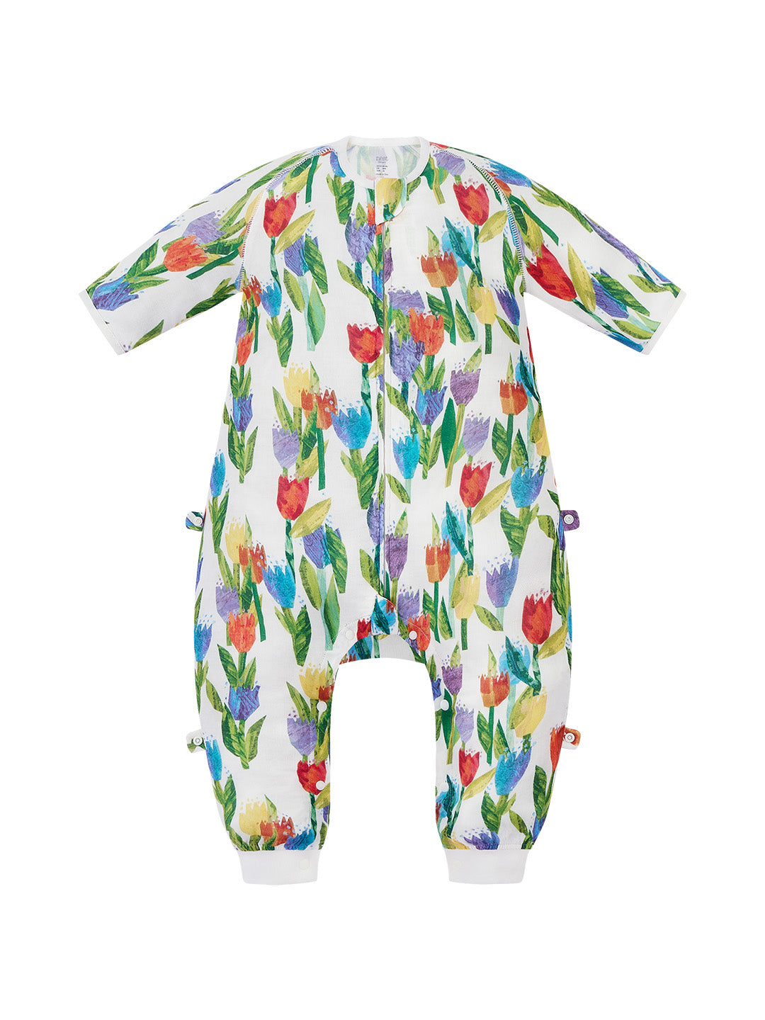 Bamboo Pima  Cotton Muslin Half Sleeve Footed Sleep Bag 0.25TOG